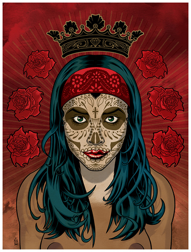 day of the dead artists. It appears artist Brian Ewing